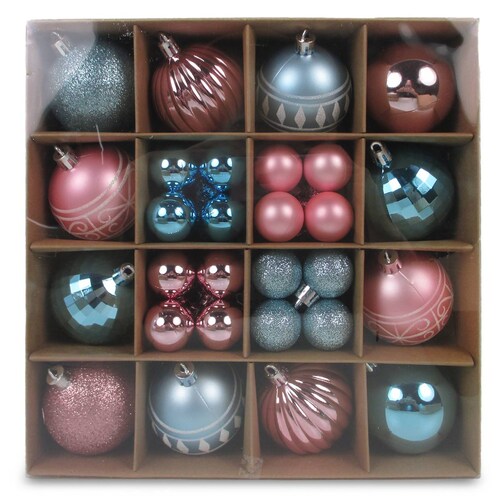 Set de 44 Esferas Ros Ay Azul Atlas Global