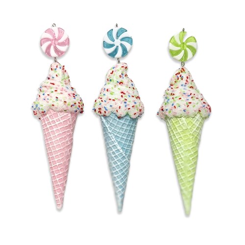 Colgante Barquillo de Helado Colores 11 Cm Atlas Global