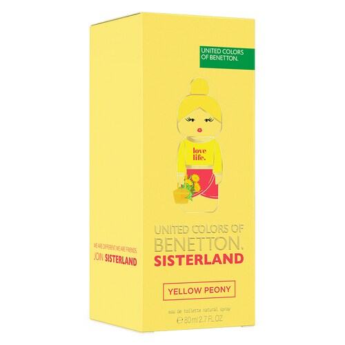 Perfume Benetton Sisterland Yellow Peony 80Ml para Mujer