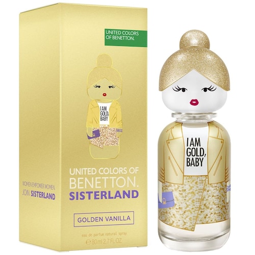 Perfume Benetton Sisterland Golden Vainilla 80 Ml para Mujer