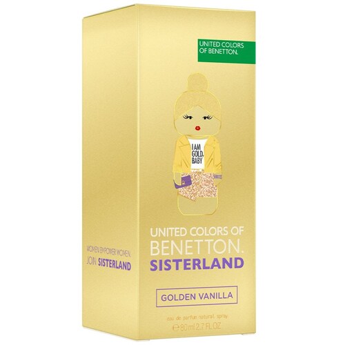 Perfume Benetton Sisterland Golden Vainilla 80 Ml para Mujer