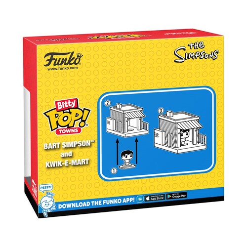 Funko Bitty Pop Town: los Simpson - Tienda Kwik e Mart