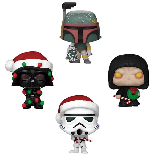 Funko Pocket Pop: Star Wars - Caja Arbol de Navidad 4 Pack