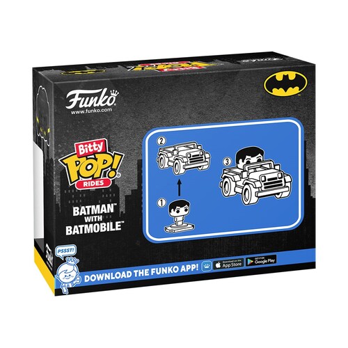 Funko Bitty Pop Ride: Dc Comics - Batman con Batimovil