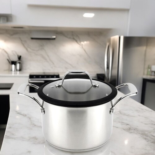 Olla 20 Cm Balance Acero Inoxidable Magefesa