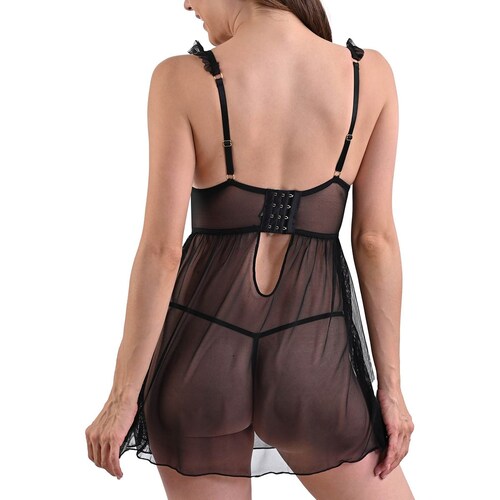 Babydoll con Encaje Daisy Fuentes para Mujer