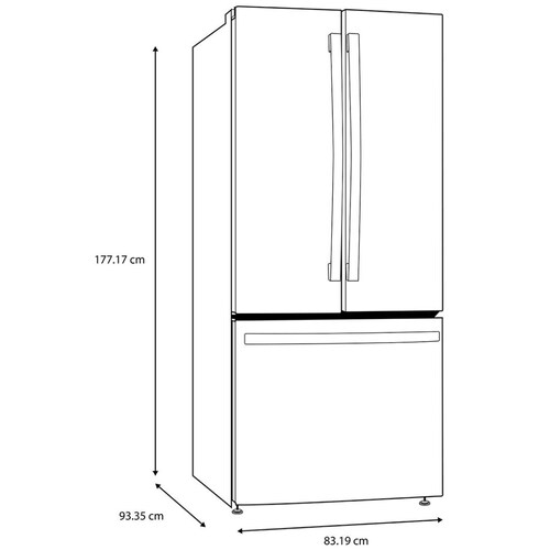 Refrigerador Ge Bottom Mount 25 Pies Cúbicos 708L