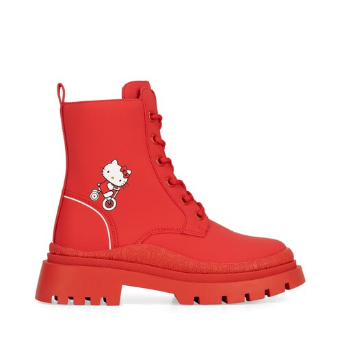 Botín Rojo Hello Kitty para Mujer Cloe