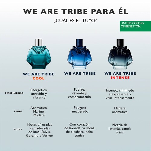 Eau de Toilette Benetton We Are Tribe Cool 80Ml para Hombre