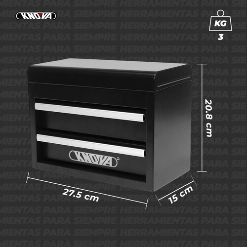 Mini Caja de Herramientas Knova Negra