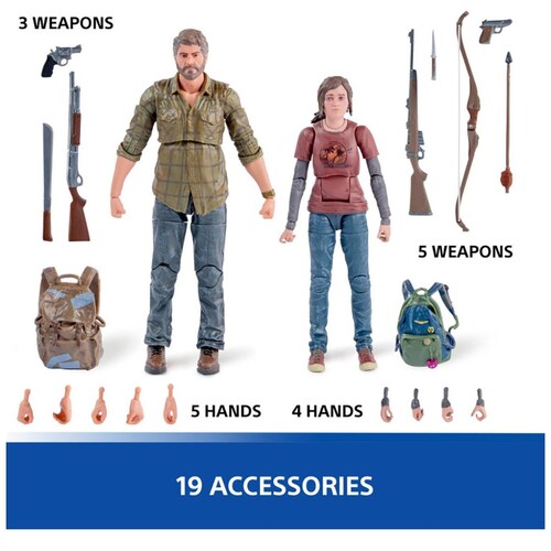 2 Pack Figuras 6" Joel & Ellie (The Last Of Us) Spin Master