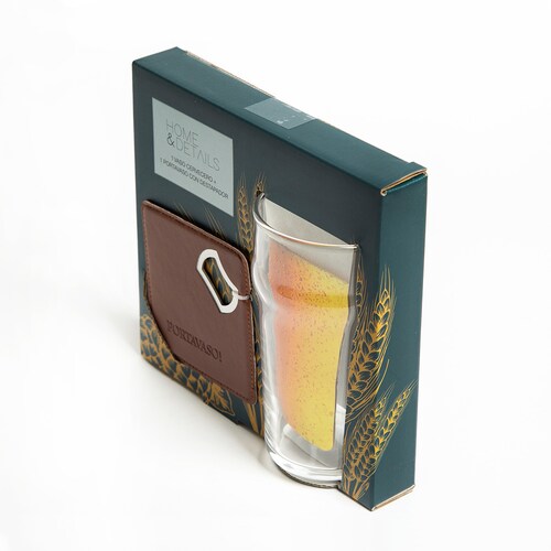 Tarro Cerveza de Vidrio Hierro Transparente Home&details