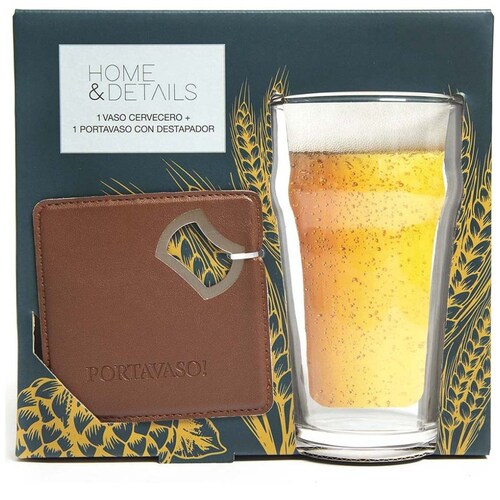 Tarro Cerveza de Vidrio Hierro Transparente Home&details