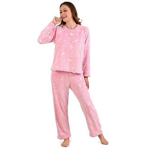 Conjunto Pijama Intime Lingerie Polar para Mujer