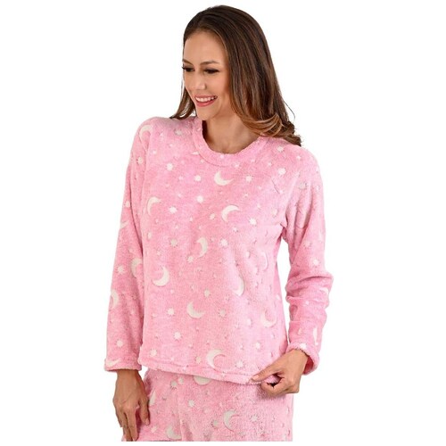Conjunto Pijama Intime Lingerie Polar para Mujer