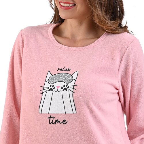 Conjunto Pijama Intime Lingerie Polar para Mujer