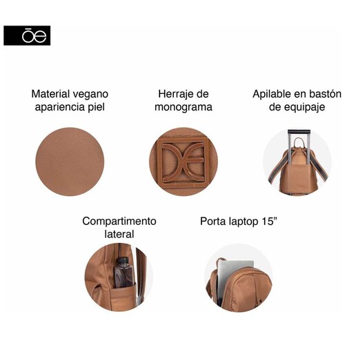 Backpack 15" Dulukua Camel Cloe