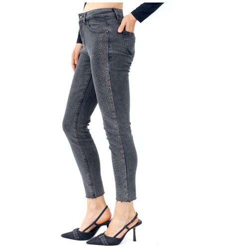 Jeans Skinny Fit Forever 21 Pedrería para Mujer Juniors