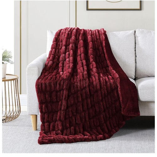 Frazada Standard  Rojo Obscuro Home Nature