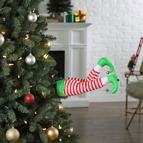 Mr. Christmas Piernas de Duende Animadas 40Cm