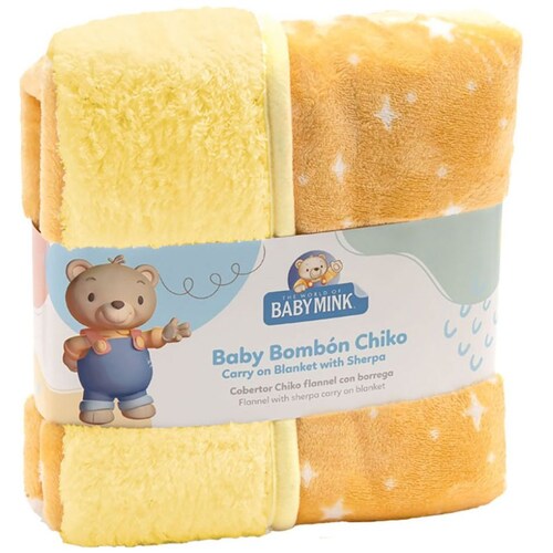 Cobertor con Sherpa Bombon Baby Mink
