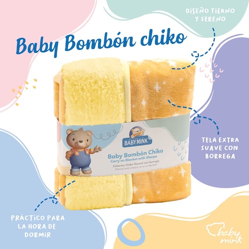 Cobertor con Sherpa Bombon Baby Mink