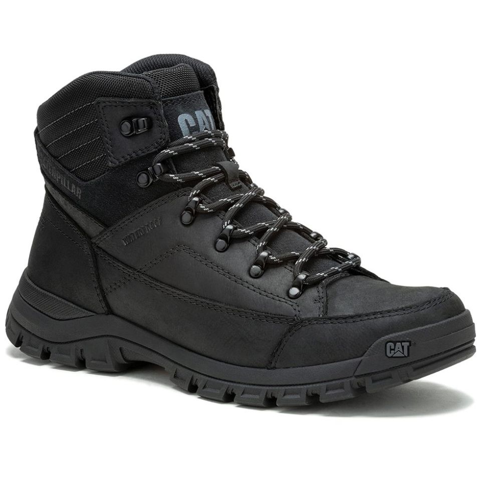 Cat Hombre Bota Caterpillar Piel Gris Zapato Industrial Botas