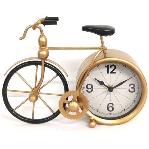 Reloj de Mesa Bici Dorado
