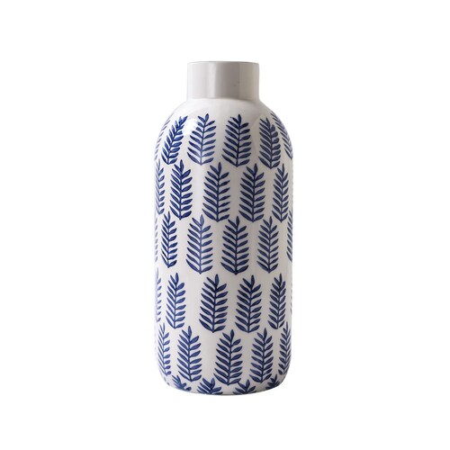 Vasija Cerámica Feather Multi Blue Vintage Home