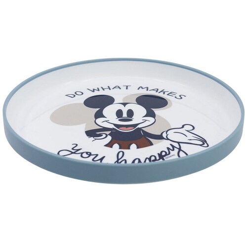 Plato Mickey Mouse 19 Cm Azul Disney