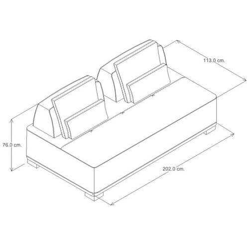 Sofá Cama Mousse Tela Beige Boal