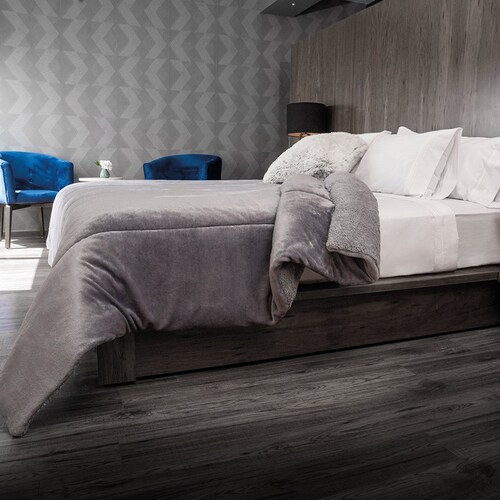 Cobertor Matrimonial Gris Liso