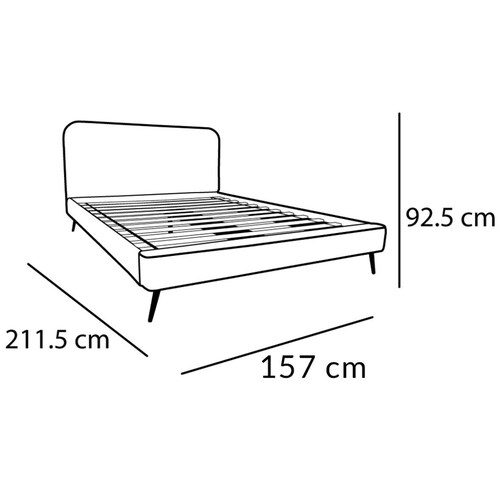 Cama Tonatiuh con Gajos Queen Verde
