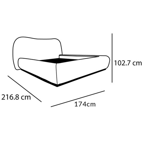 Cama Storm Matrimonial Pizarra Puffland