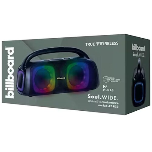 Bocina Bluetooth Billboard Soul Wide Black