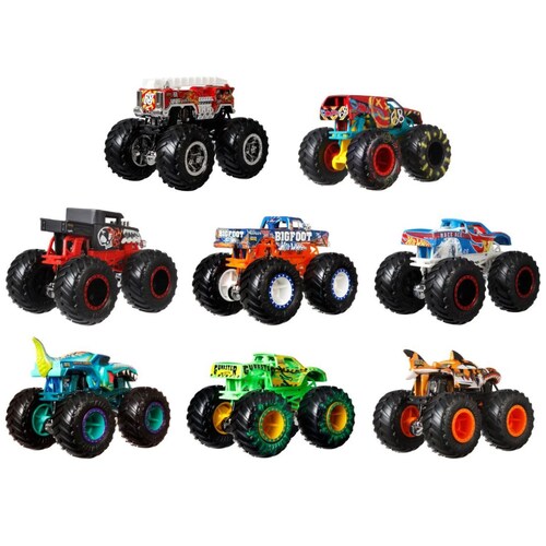 Monster Trucks Hot Wheels - 8 Camionetas Mattel
