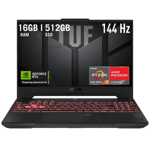 Laptop Gaming Asus Tuf Fa507Nu A15 Nvidia Geforce Rtx 4050 Amd Ryzen 7 16Gb Ram 512Gb Ssd
