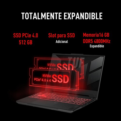 Laptop Gaming Asus Tuf Fa507Nu A15 Nvidia Geforce Rtx 4050 Amd Ryzen 7 16Gb Ram 512Gb Ssd