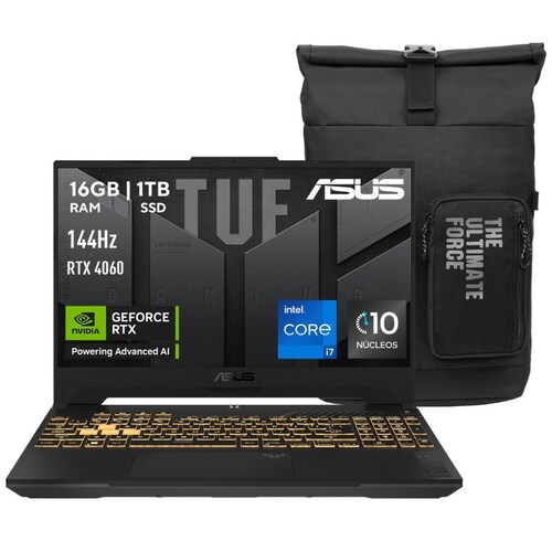 Laptop Gaming Asus Tuf F15 Nvidia Geforce Rtx 4060 Intel Core I7 13Th 16Gb 1Tb Ssd