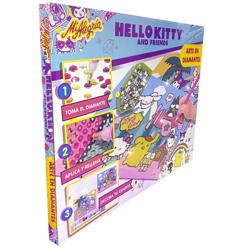 Hello Kitty And Friends Arte en Diamantes Mi Alegria