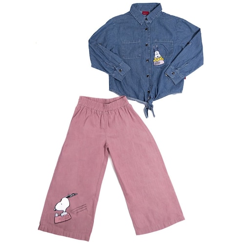 Conjunto de Blusa y Pantalón para Niña Snoopy