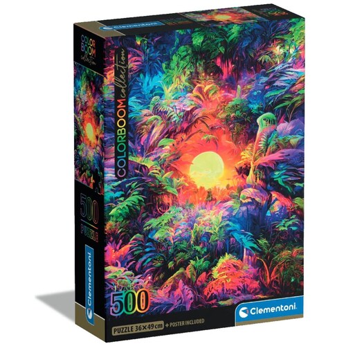 Rompecabezas de 500 Piezas Compacto Colorboom Selva Psicodélica Clementoni