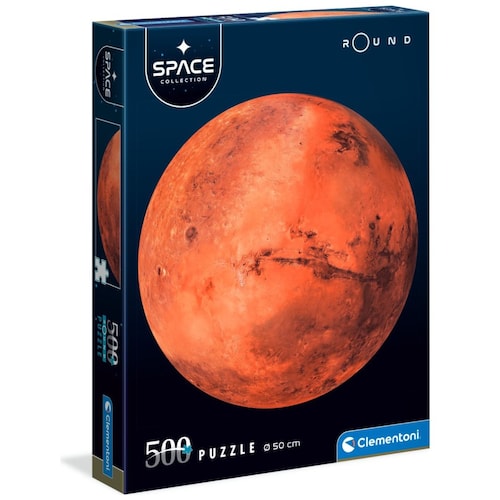 Rompecabezas 500 Piezas Planeta Marte Round Space Collection Nasa Clementoni