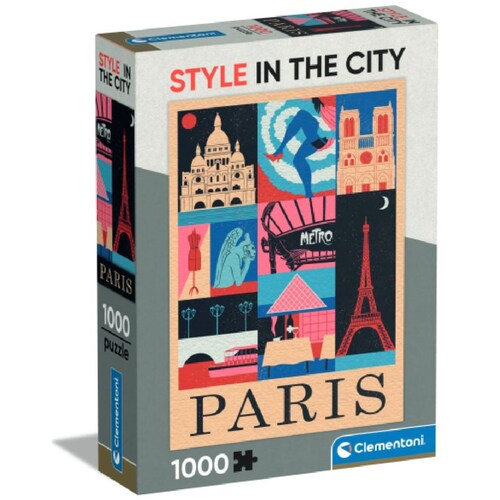 Rompecabezas de 1000 Piezas Compacto Ciudad de Paris Clementoni