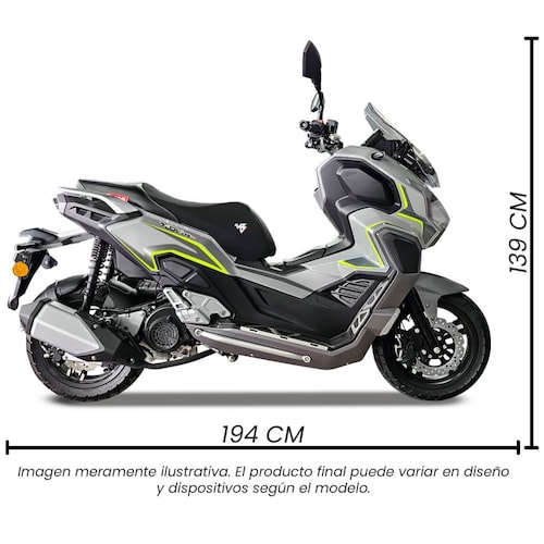 Motoneta Xdv Gt 175 Cc Gris 2025 Mb