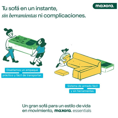 Sofá Cama Hendrix Chocolate Makora