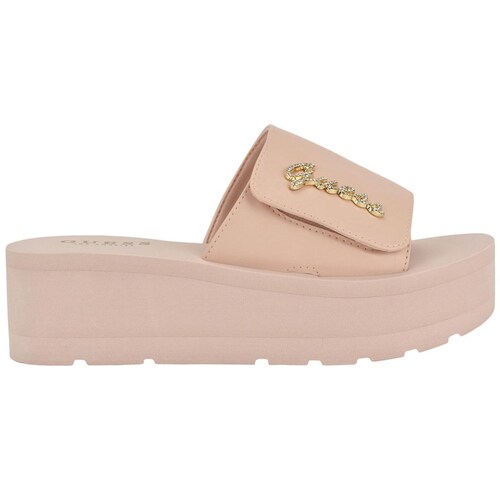 Sandalia Logo Dorado para Mujer Guess