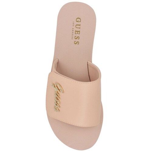 Sandalia Logo Dorado para Mujer Guess