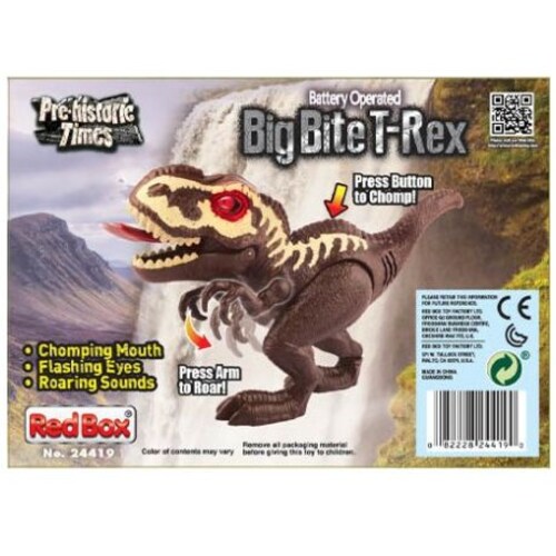 T-Rex de 6.75" con Luz y Sonido Red Box
