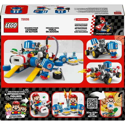 Super Mario Mario Kart Garaje de Toad Lego